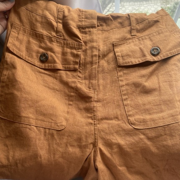 Habitual Womens Romper Size Medium M Linen Blend Boho Festival Brown NWT - Picture 9 of 11